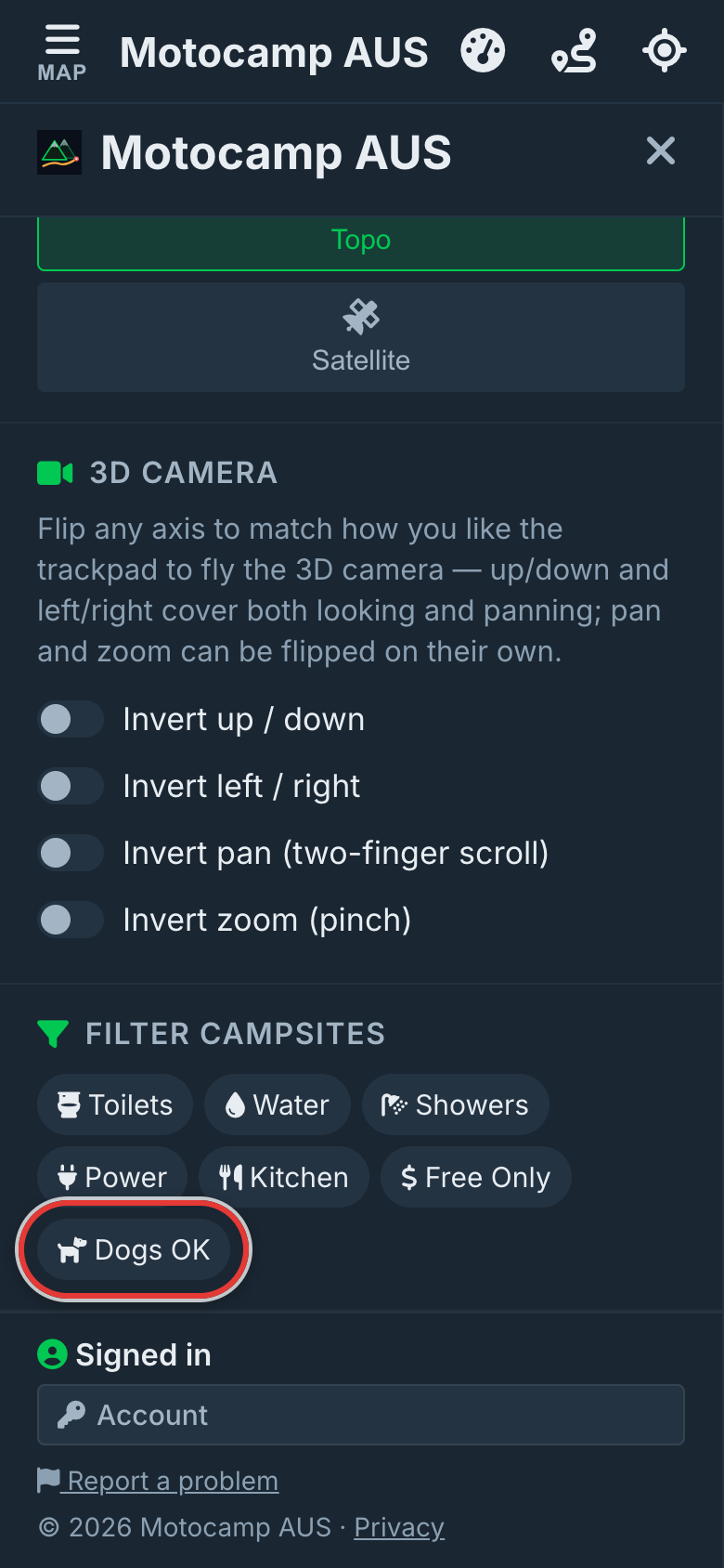 Open Menu, then Layers, on a phone