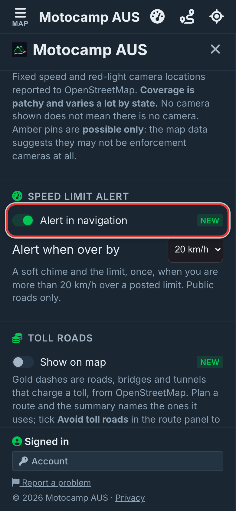 Turn it off any time, on a phone